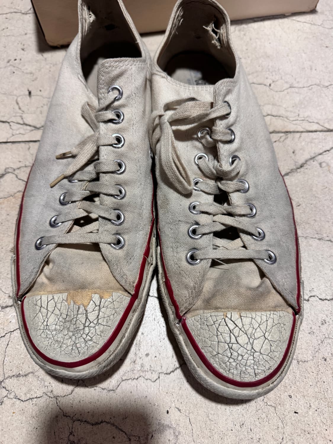 [US 12] 70s 빈티지 컨버스 로우 화이트 상품이미지3