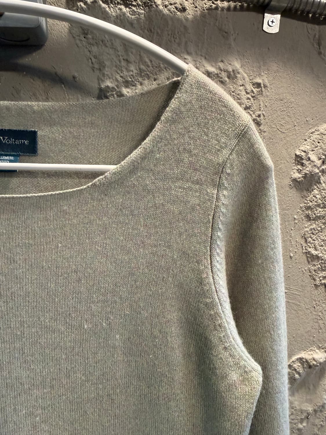 S 자딕앤볼테르 캐시미어 레터링 니트 세이지그린 상품이미지3