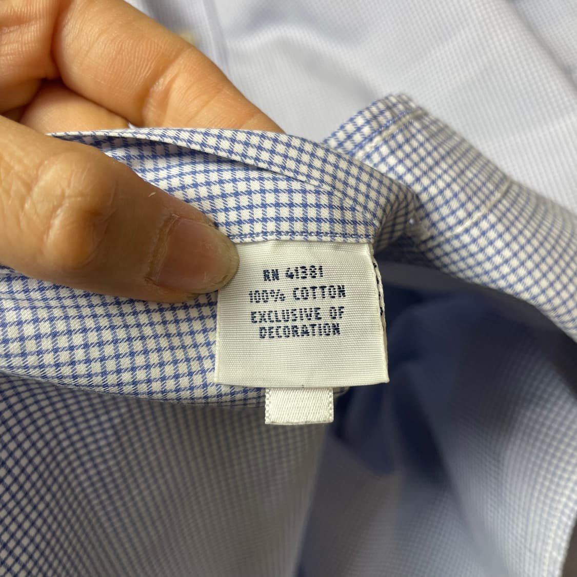 폴로 랄프로렌 블루 깅엄체크 긴팔 셔츠 상품이미지6