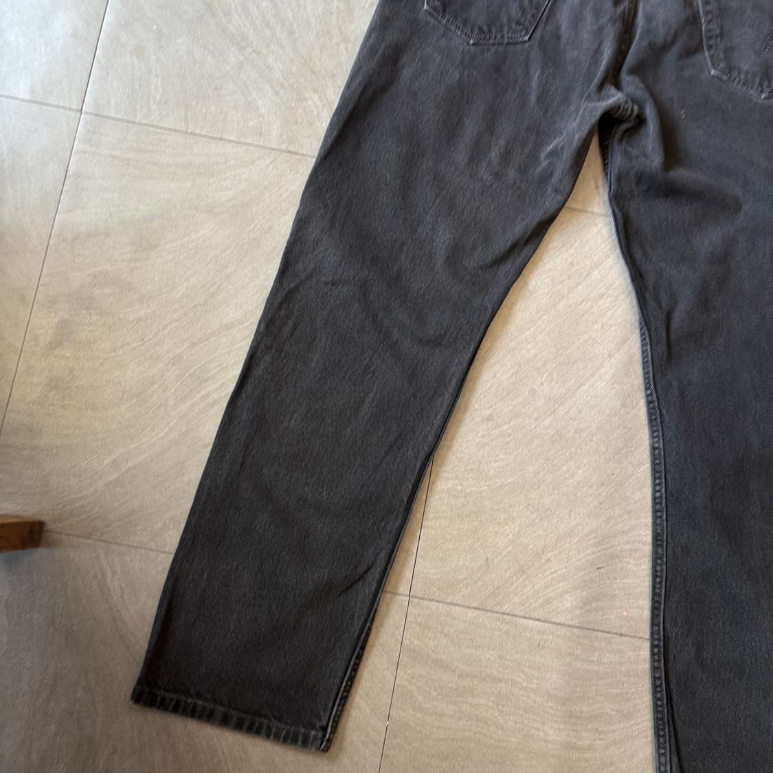 리바이스 505 데님 블랙 팬츠 상품이미지8