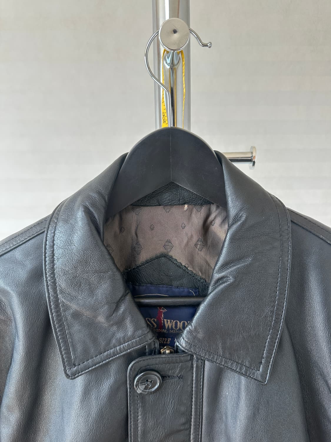 90s Lambskin Leather Car Coat 상품이미지3