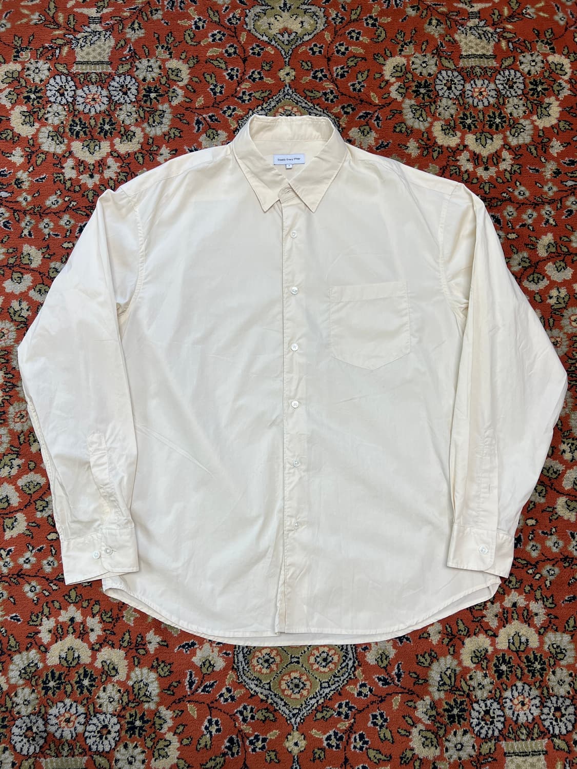 [3] 스테디에브리웨어 릴렉스드 옐로우 셔츠 상품이미지1