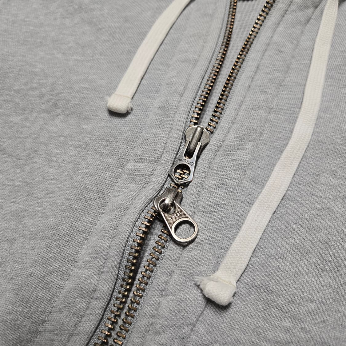 L 폴로랄프로렌 써멀 헤비코튼 투웨이 집업 후드 그레이 상품이미지4