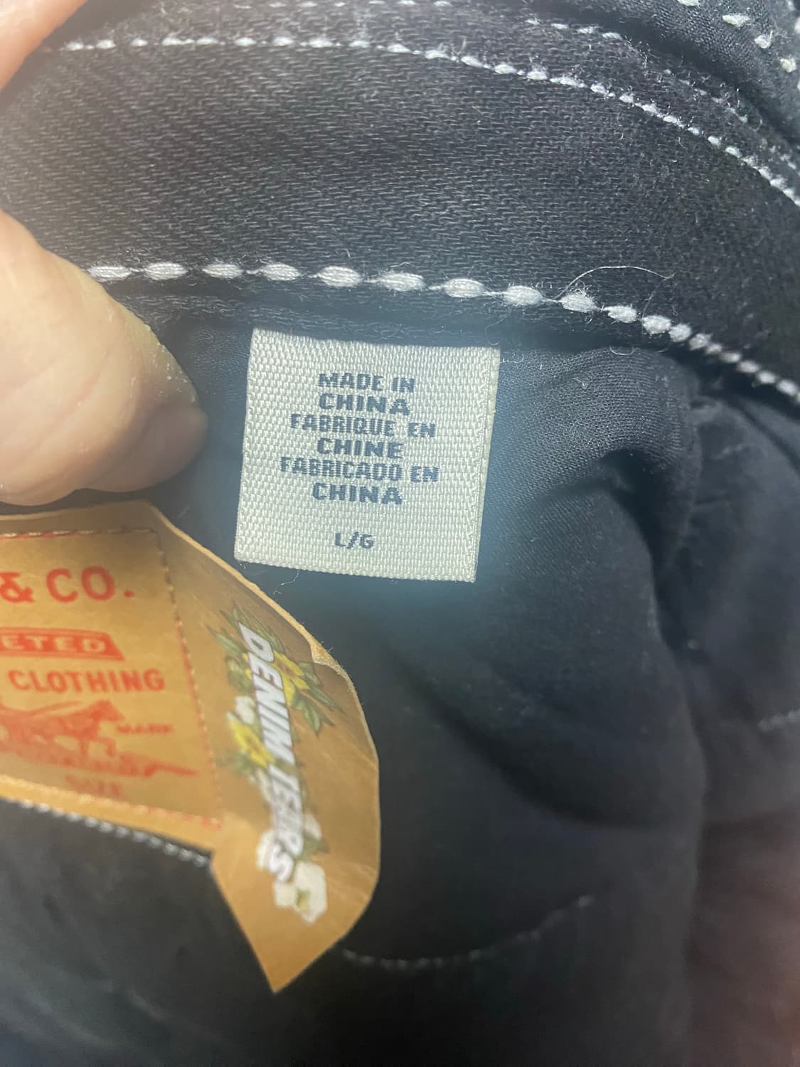 데님티어스 피스 패치워크 패디드자켓 상품이미지4