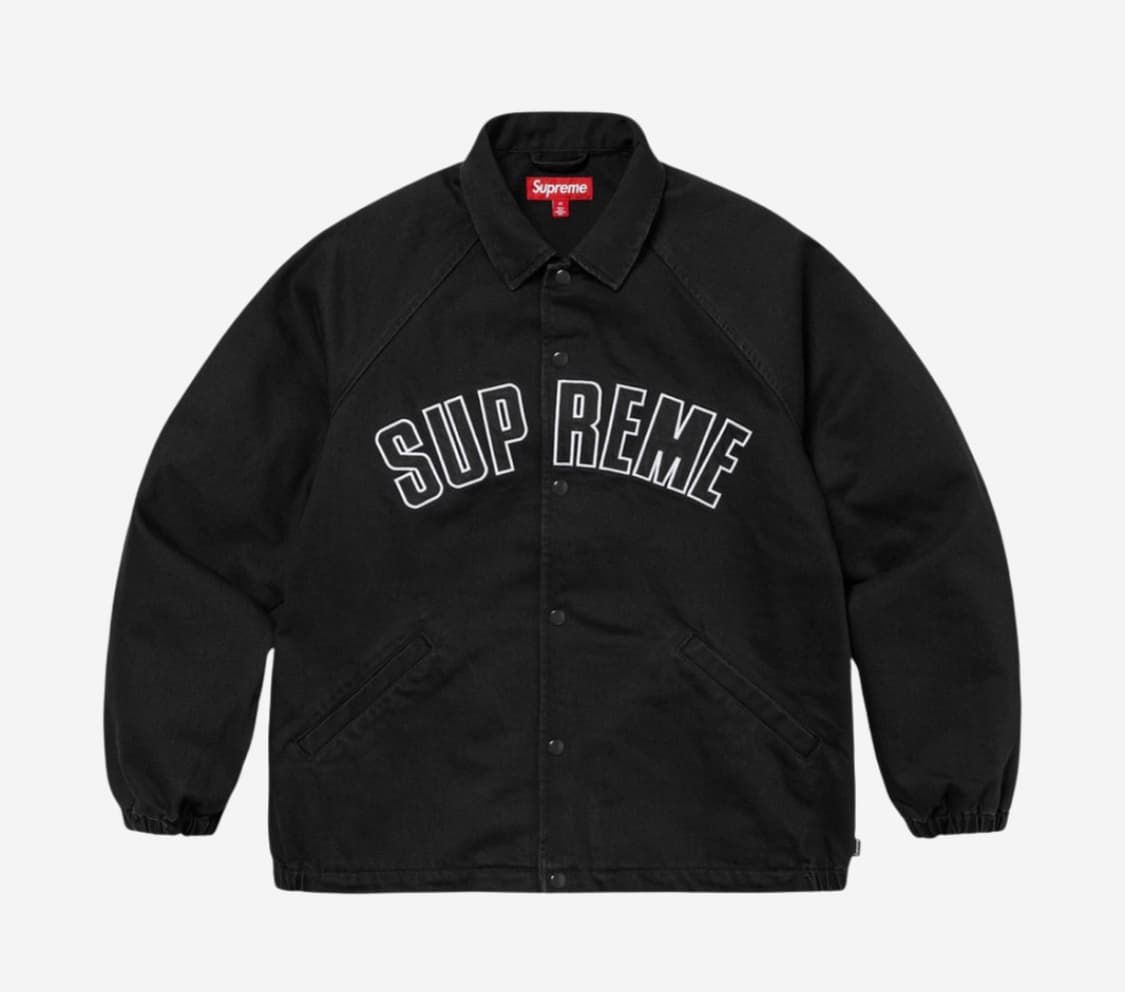 슈프림 데님 코치자켓 블랙 L 상품이미지1