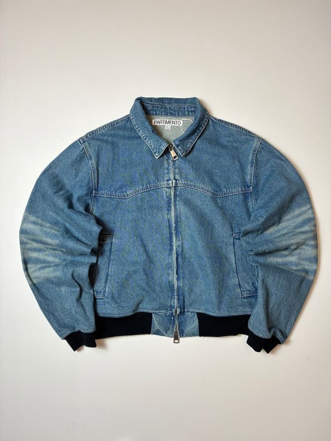 파르티멘토 워시드 투웨이 데님 블루종 자켓 PN9134 상품이미지1
