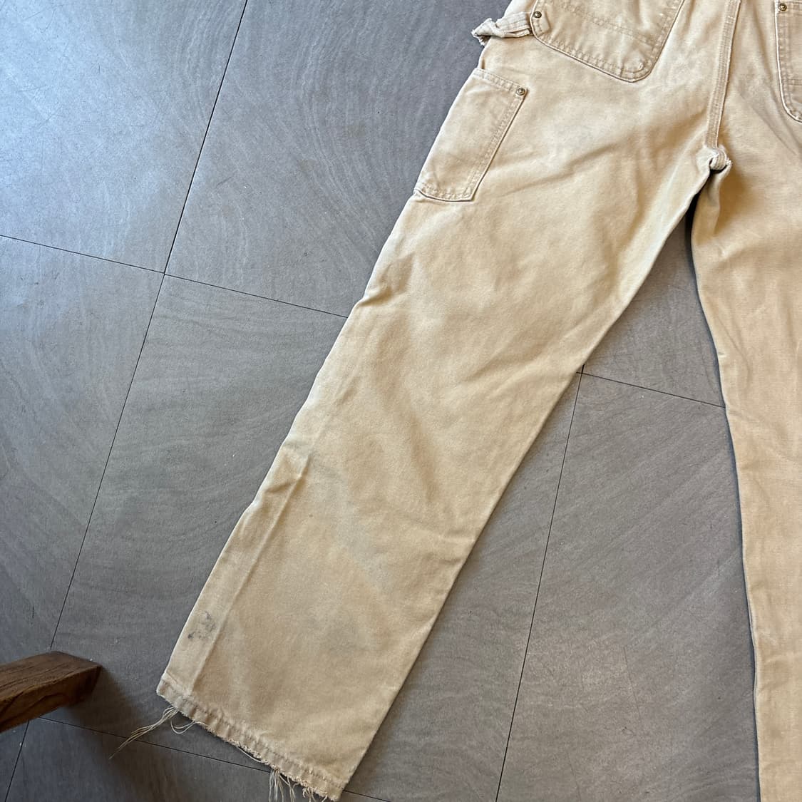 칼하트 정품 베이지 더블니 팬츠 상품이미지8