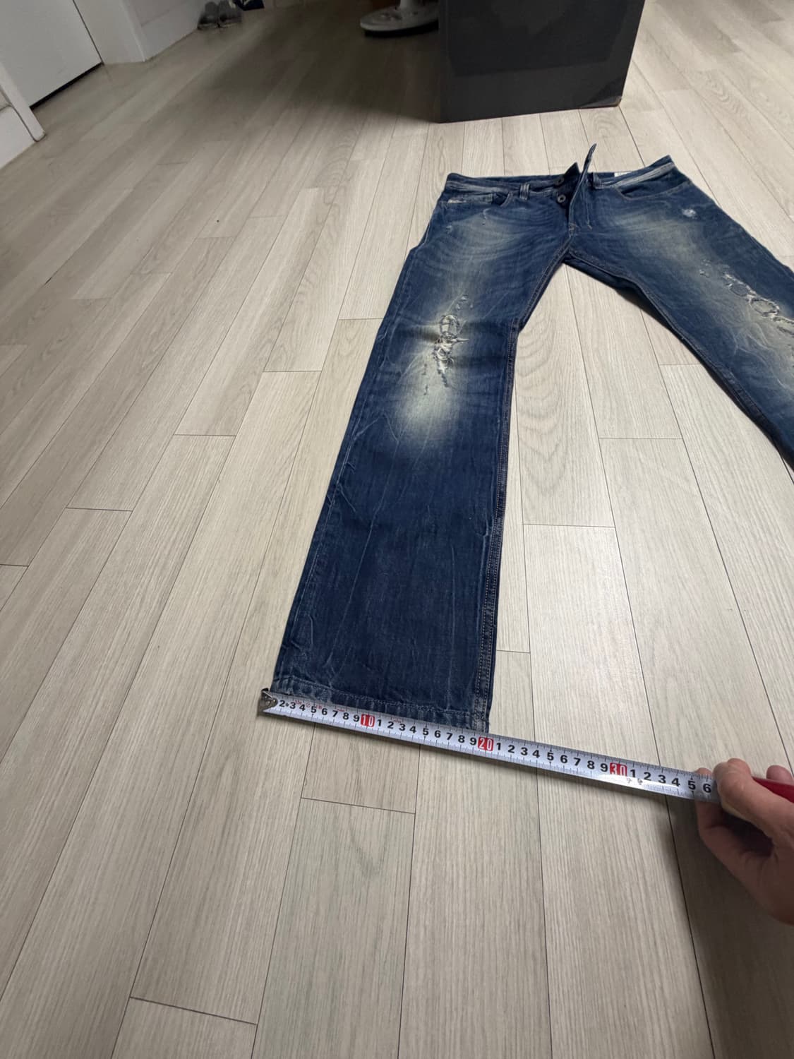 디젤 데미지 워싱 청바지 사파도 32사이즈 상품이미지3