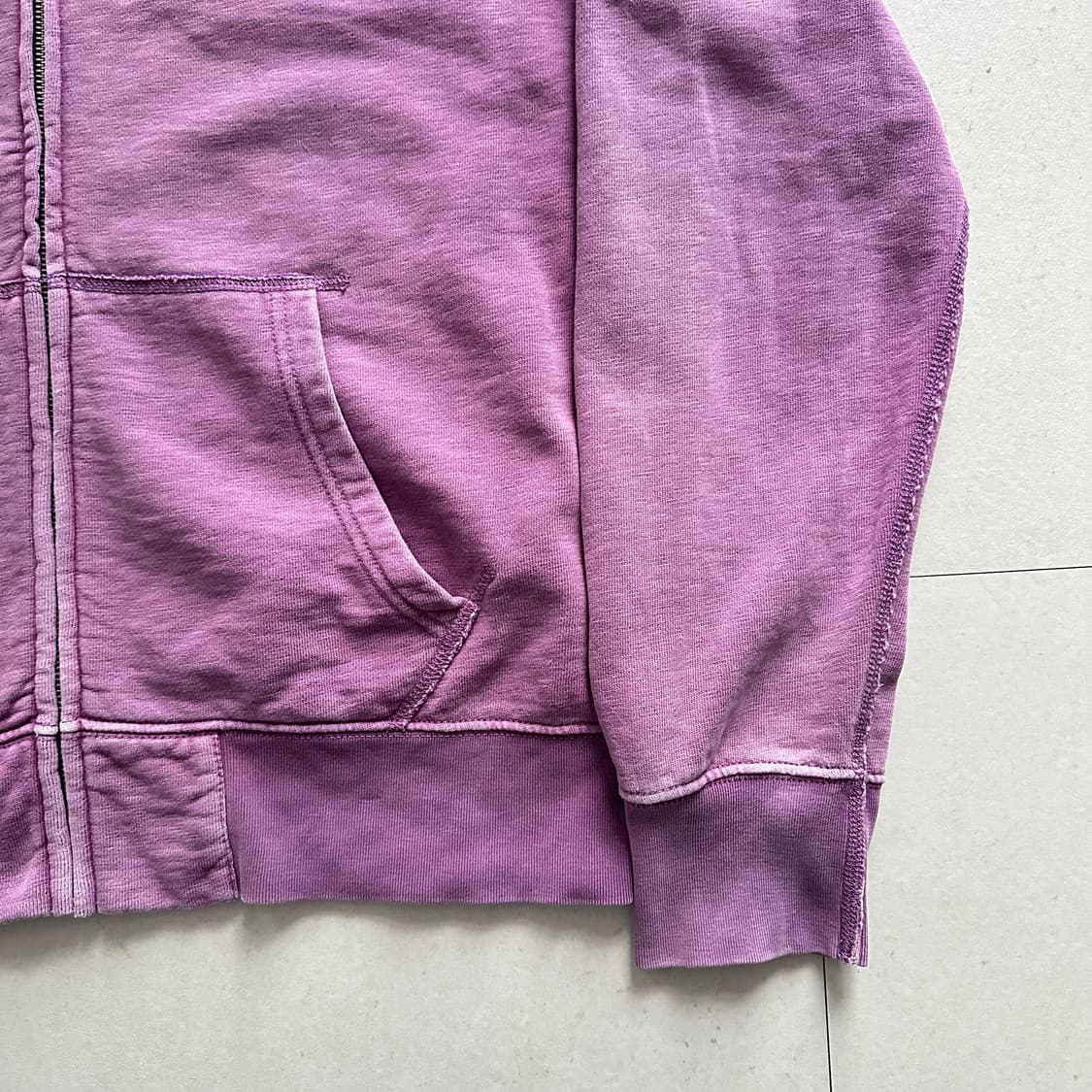 폴로 랄프로렌 가먼트 다잉 후드집업 퍼플 L(100) 상품이미지3