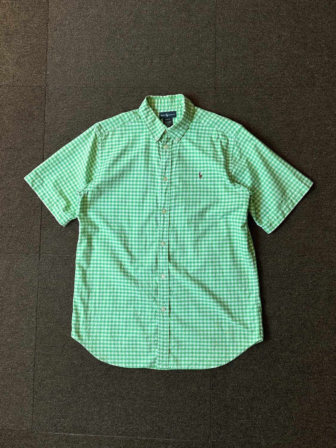 Ralph Lauren 라임 그린 하프 셔츠 상품이미지6