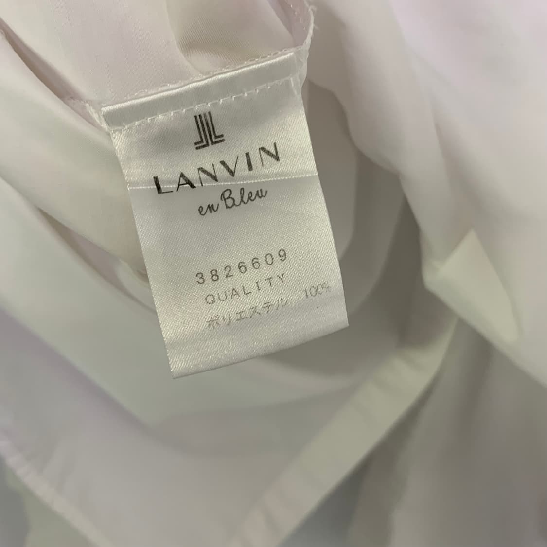 LANVIN 랑방 화이트 셔링 소매 리본 디테일 셔츠 블라우스 상품이미지5
