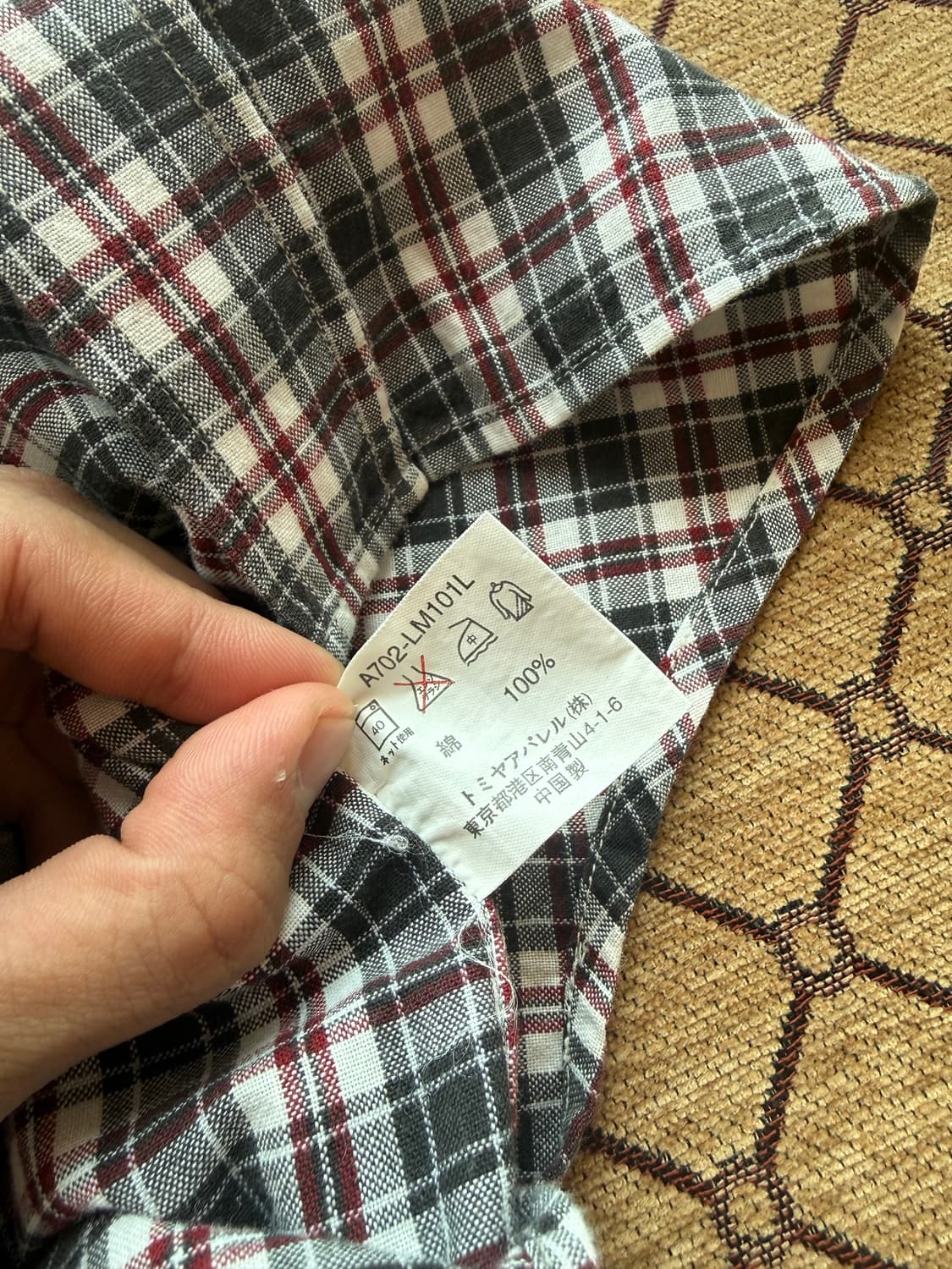 빈티지 체크 셔츠 상품이미지5