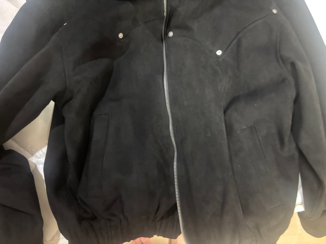 노메뉴얼 24FW 스웨이드 자켓 블랙 L 상품이미지2