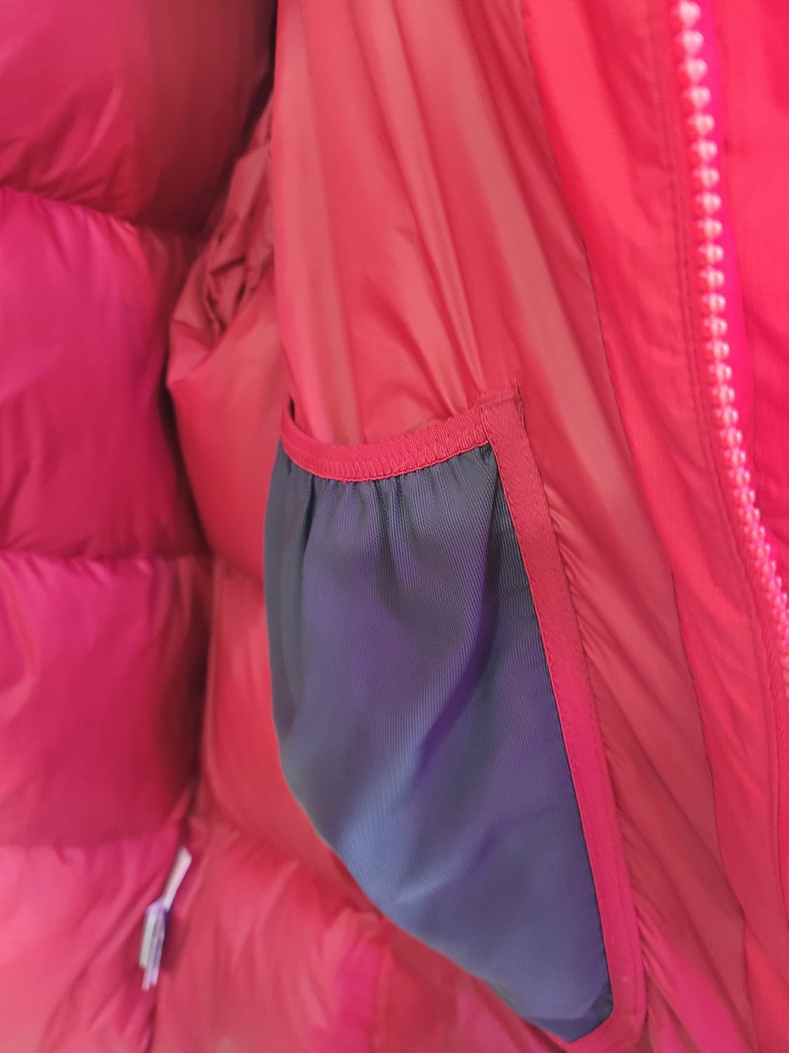 노스페이스 800 레드 패딩 HYBENT  상품이미지6