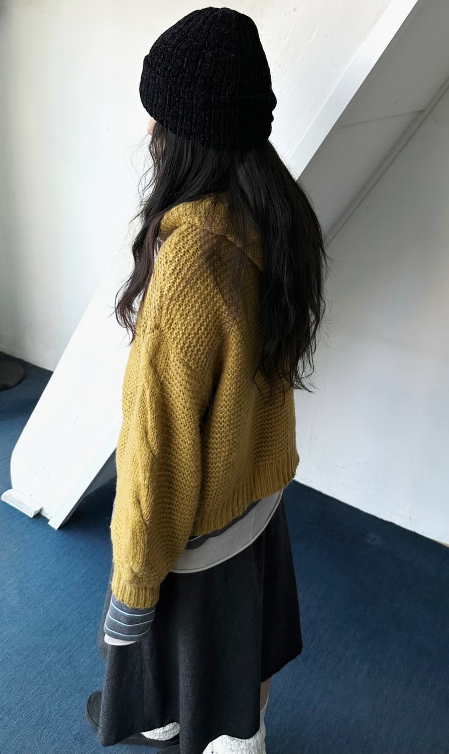 Coludy touch fabric knit cap 상품이미지5