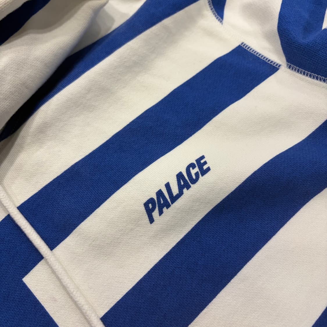 [L] 17ss 팔라스 스트라이프 후드티 블루 화이트 B876 상품이미지4