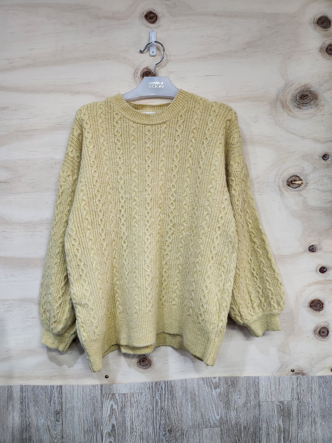 358) 여성 꽈배기 니트 상품이미지1