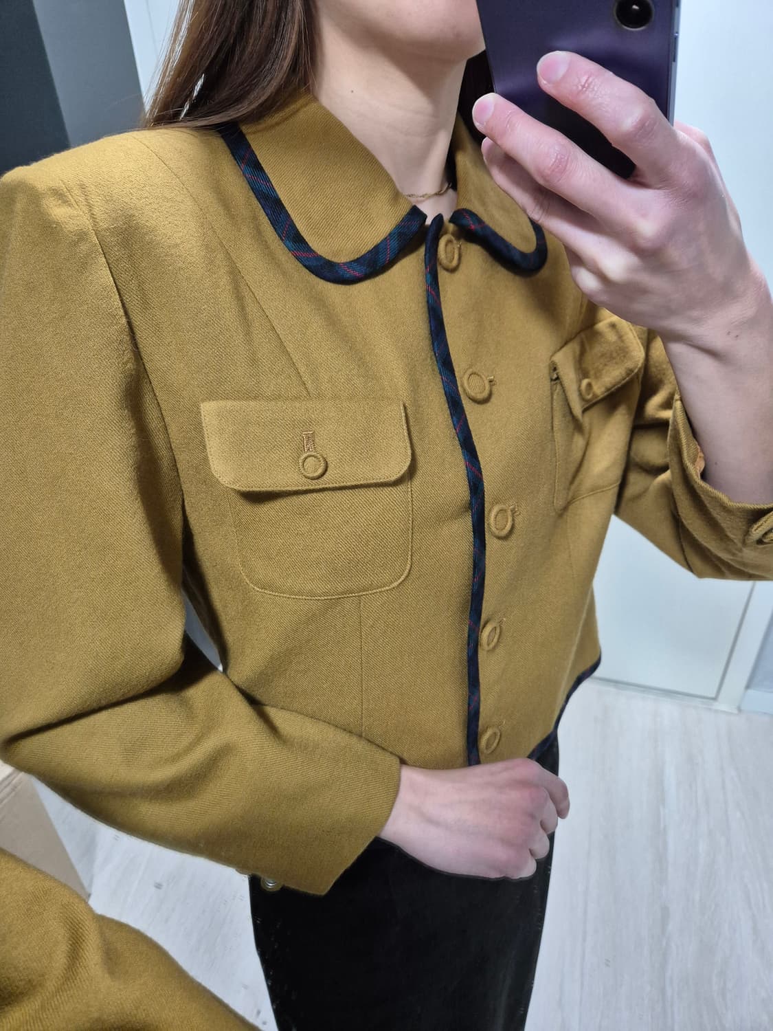 Viyella. 빈티지 브라운 자켓 상품이미지10