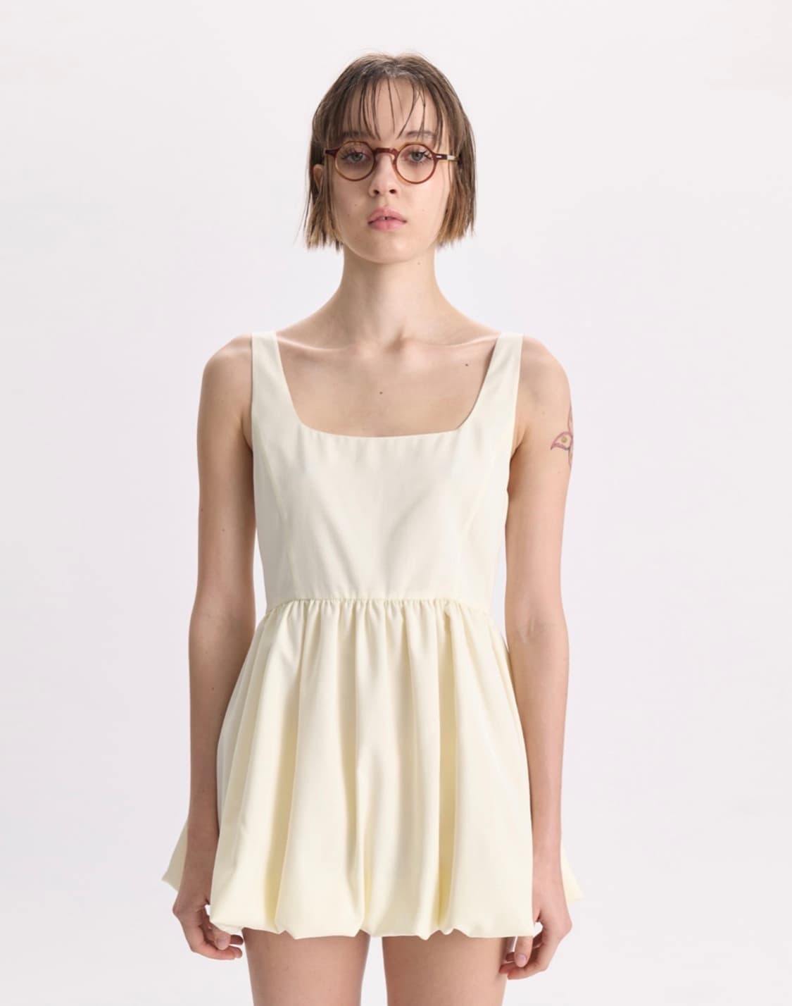 경 미니 퍼프 드레스 상품이미지2