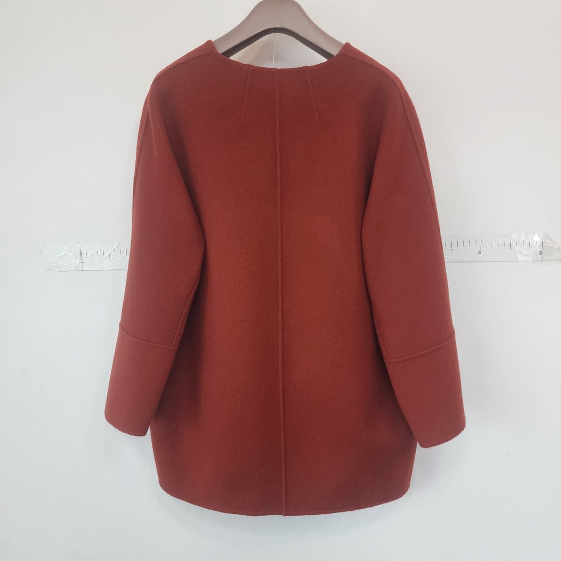 200C 레드브라운 울 코트 상품이미지9