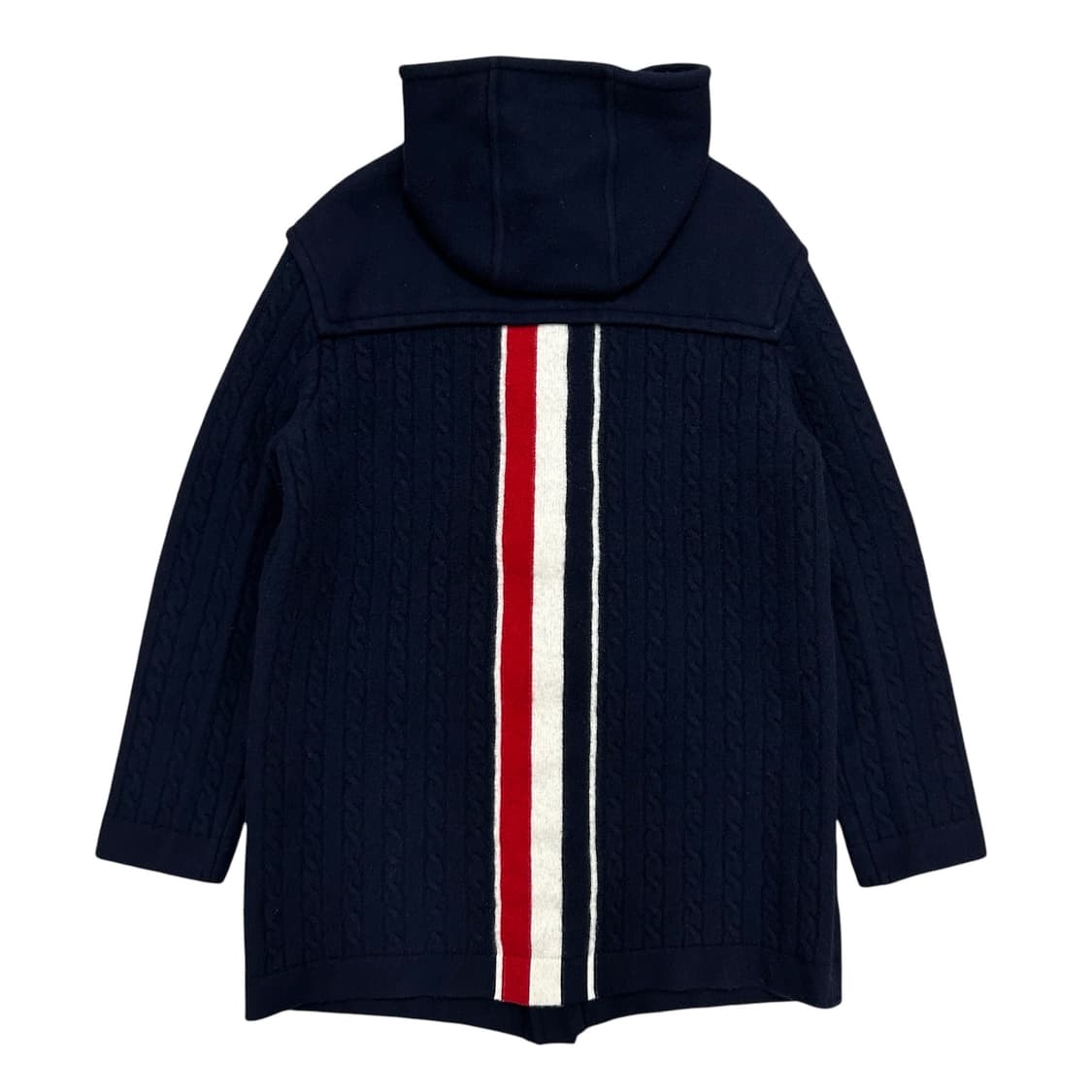 톰브라운 센터백 삼선 인타르시아 스트라이프 울 더플 코트(2) 상품이미지1