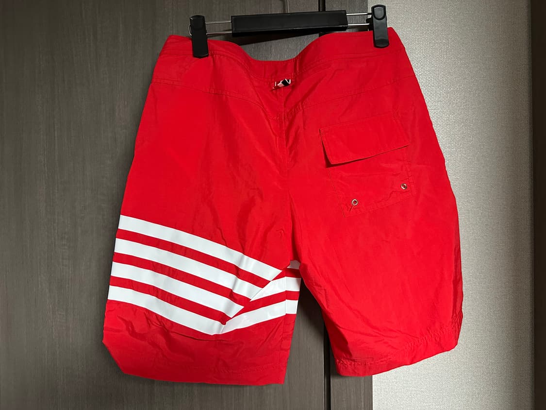 톰브라운 4선 레드 스윔팬츠 사이즈 3 상품이미지2