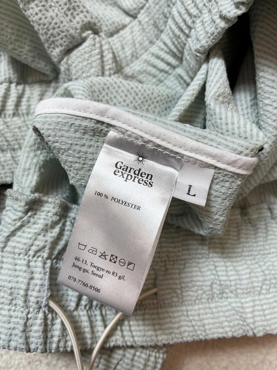 가든익스프레스 심볼 시그니처 시어서커 아노락 자켓 PN8043 상품이미지8