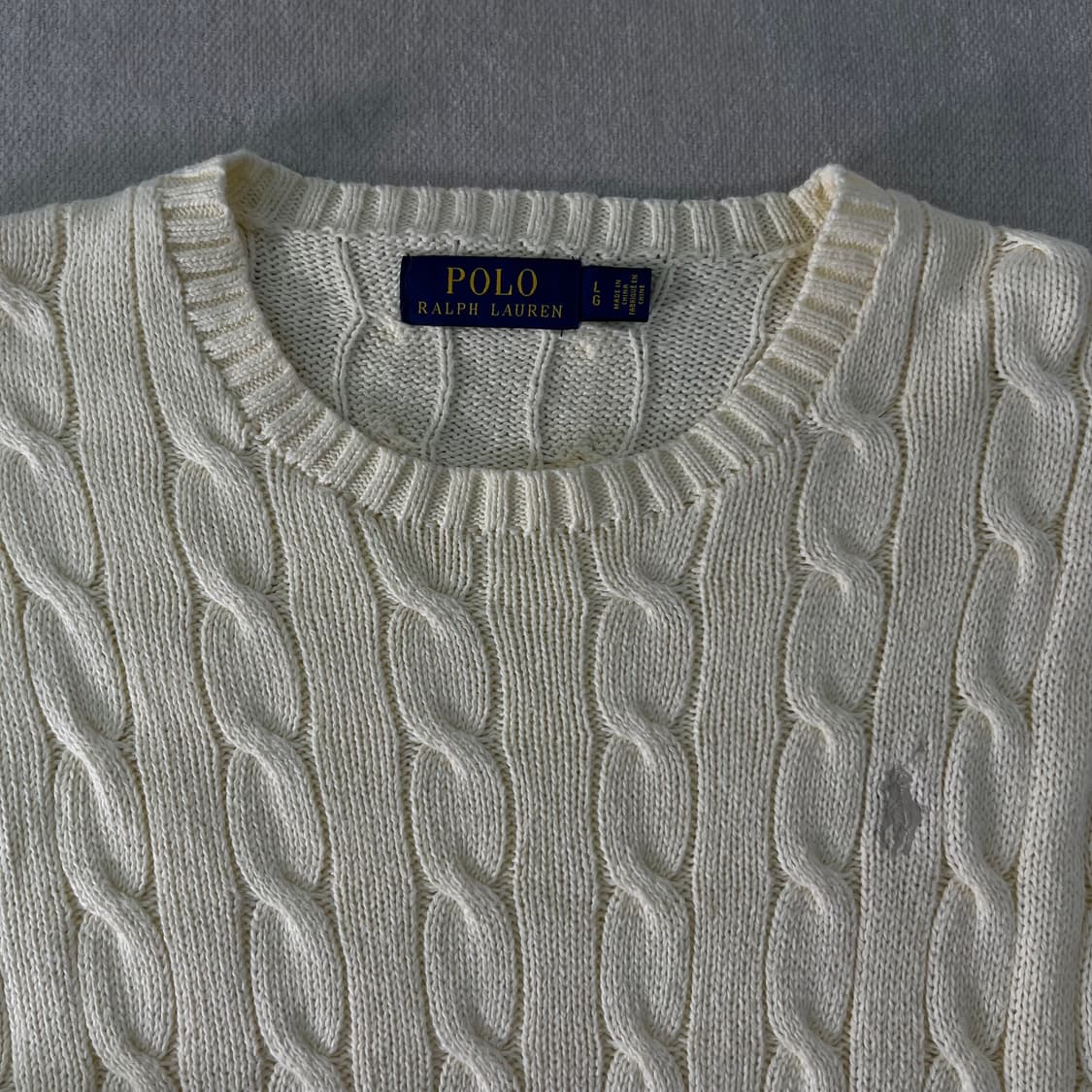100 폴로랄프로렌 꽈배기 코튼 니트  상품이미지2