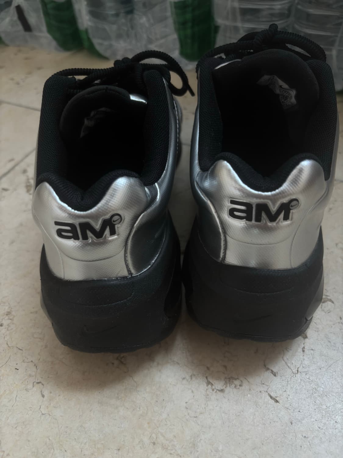 나이키 에어맥스 뮤즈 블랙 앤 메탈릭 실버 250 상품이미지4