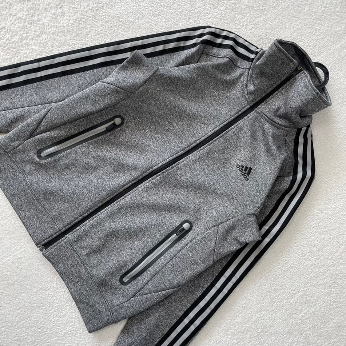 100 아디다스 그레이블랙 트랙탑 져지 회색 희귀 대장 상품이미지3
