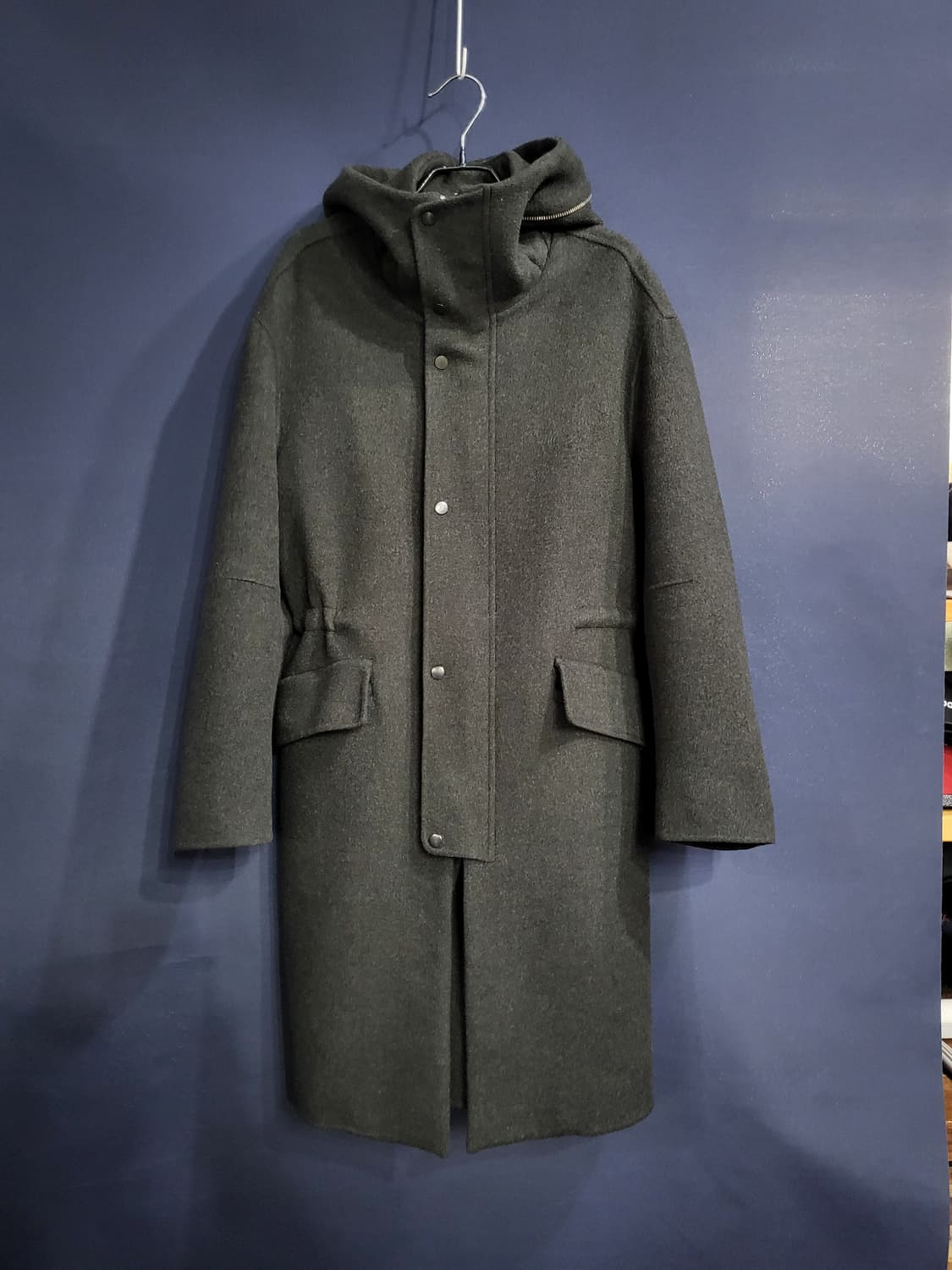 시스템 캐시미어 후드 핸드메이드 세미오버핏 상품이미지1