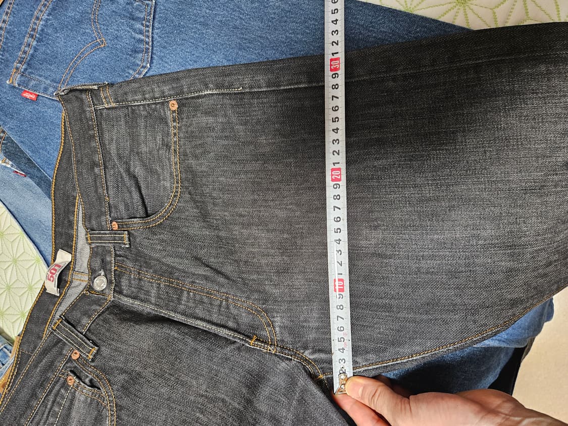 올드 리바이스 501 33x30 흑청 levis  상품이미지5