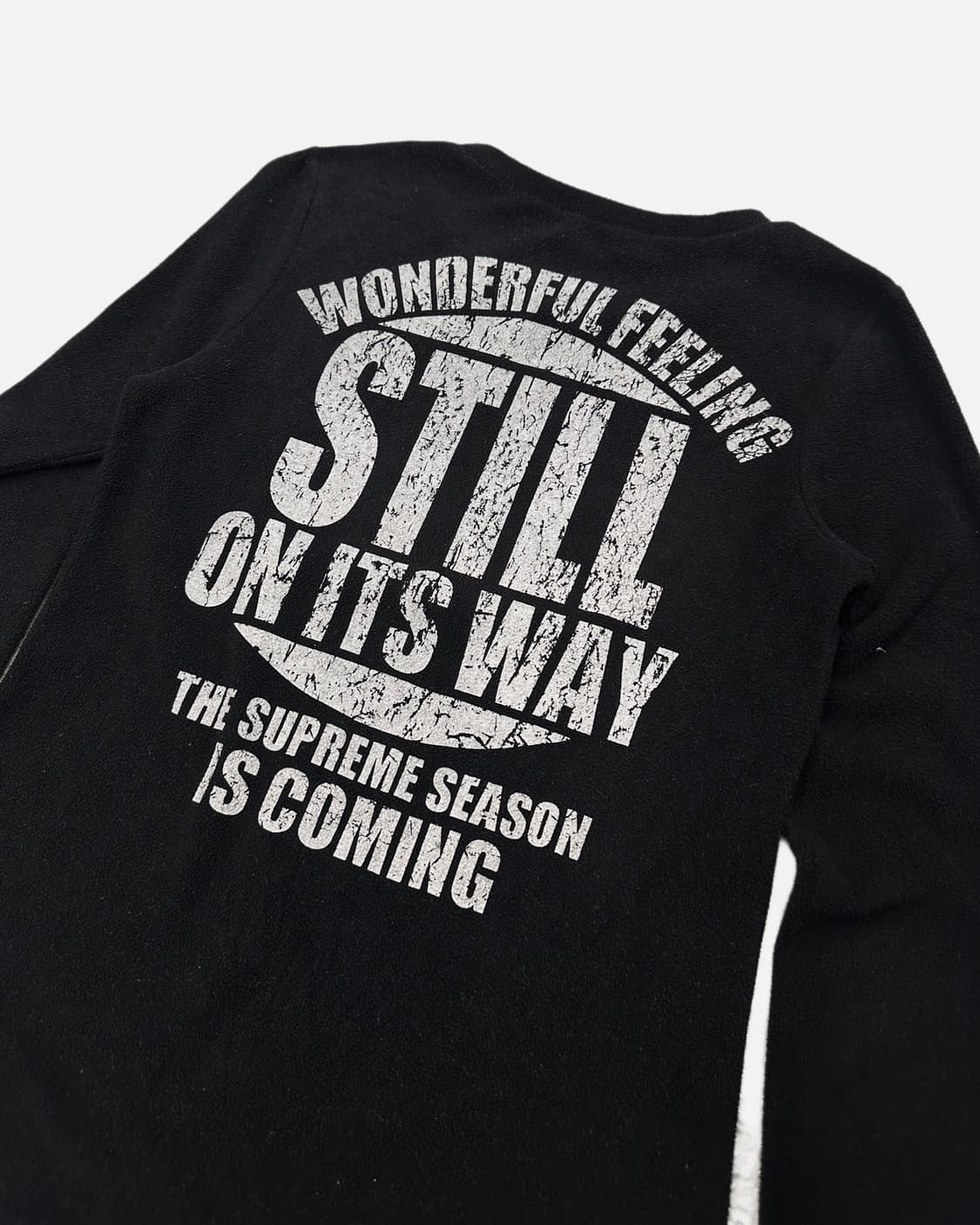 grunge lettering fleece t-shirt 상품이미지5