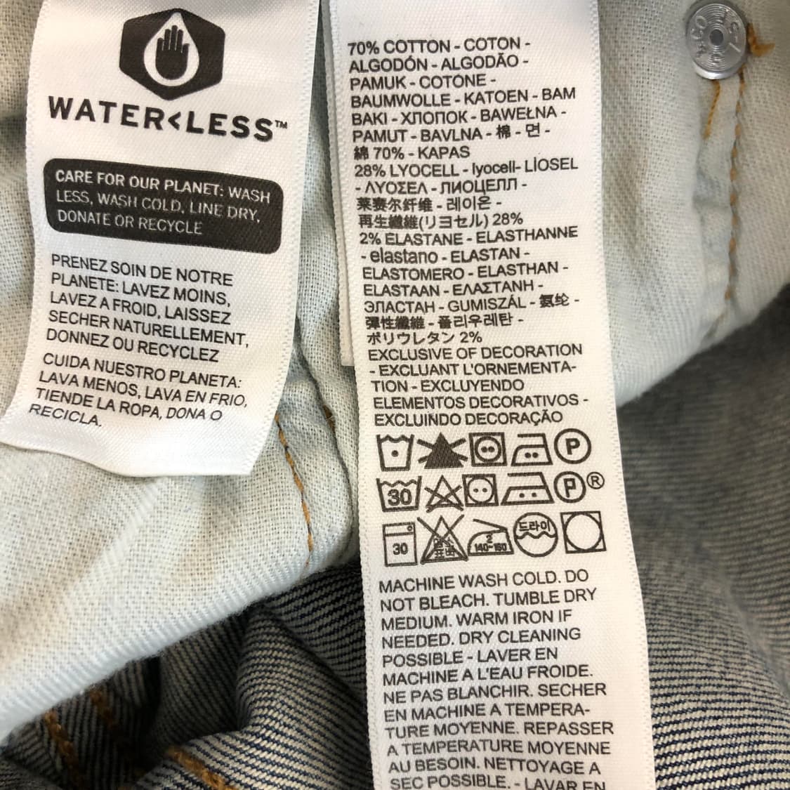 리바이스 541 R블랭크탭 중청 데님진 30 인치 상품이미지5