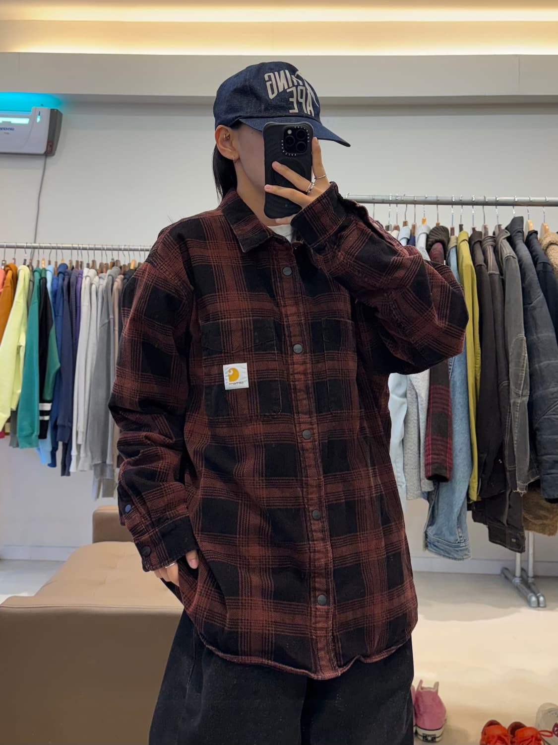 칼하트 기모 워크 자켓 상품이미지5