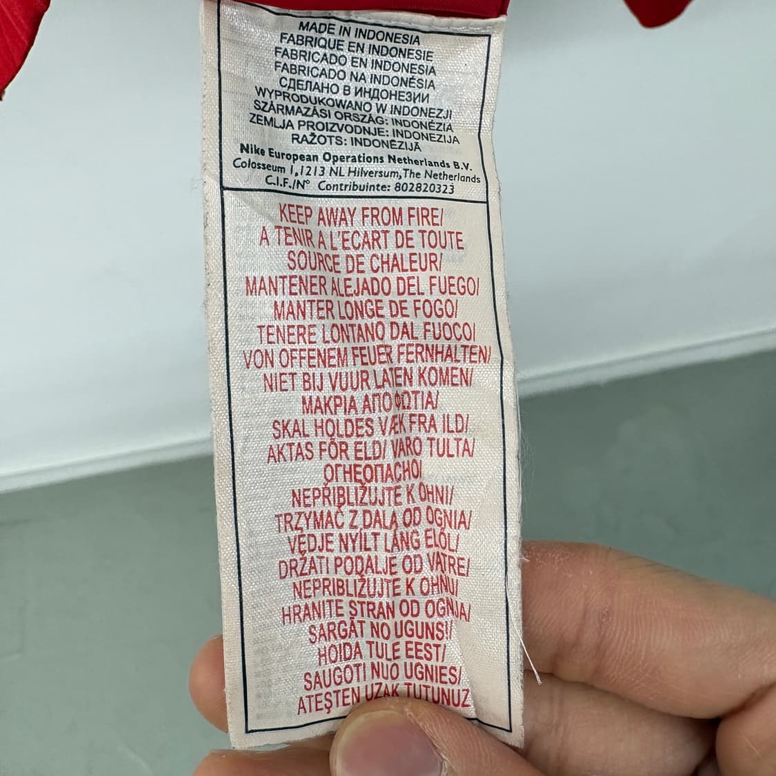 나이키 레드 바람막이 트랙 자켓 여성 S 상품이미지6