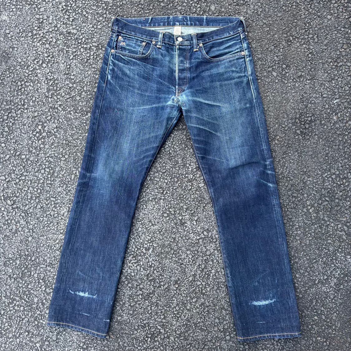 미국 RRL 슬림핏 셀비지 데님 팬츠 상품이미지3