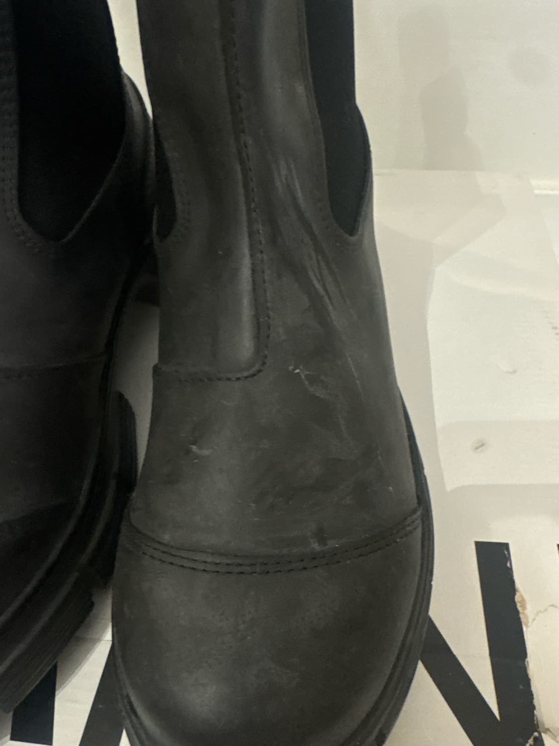 [새상품] GANNI 블랙 첼시 레인 러버 부츠 260 상품이미지5