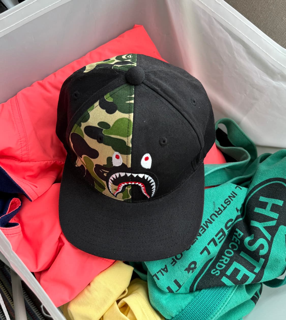 베이프 abc 카모 샤크 모자 상품이미지2