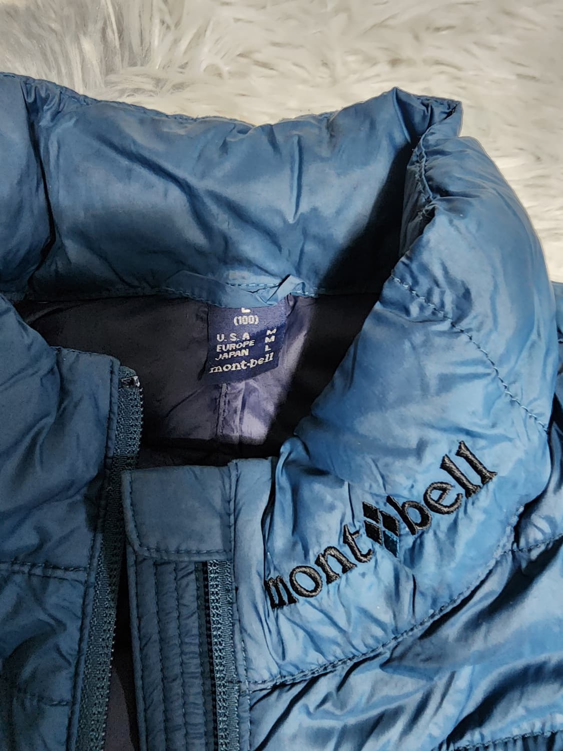 몽벨 제나 경량 패딩 자켓 블루 상품이미지3