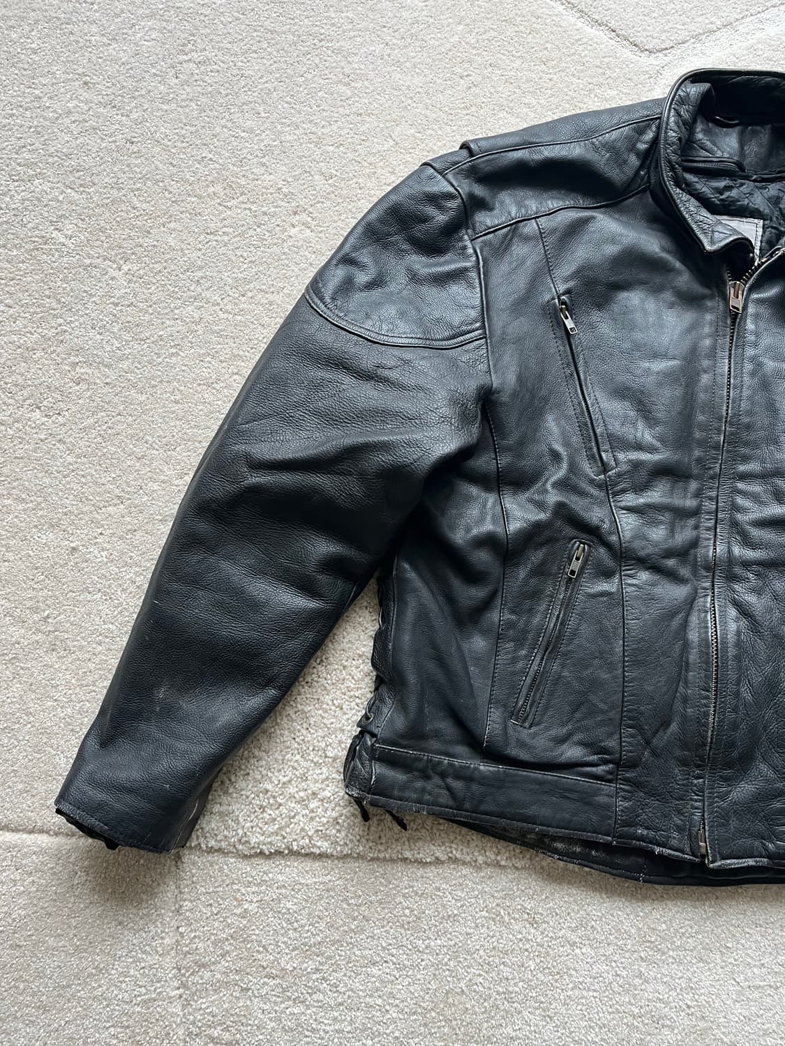 유닉 레더 바이커 자켓 (105-110) 상품이미지5