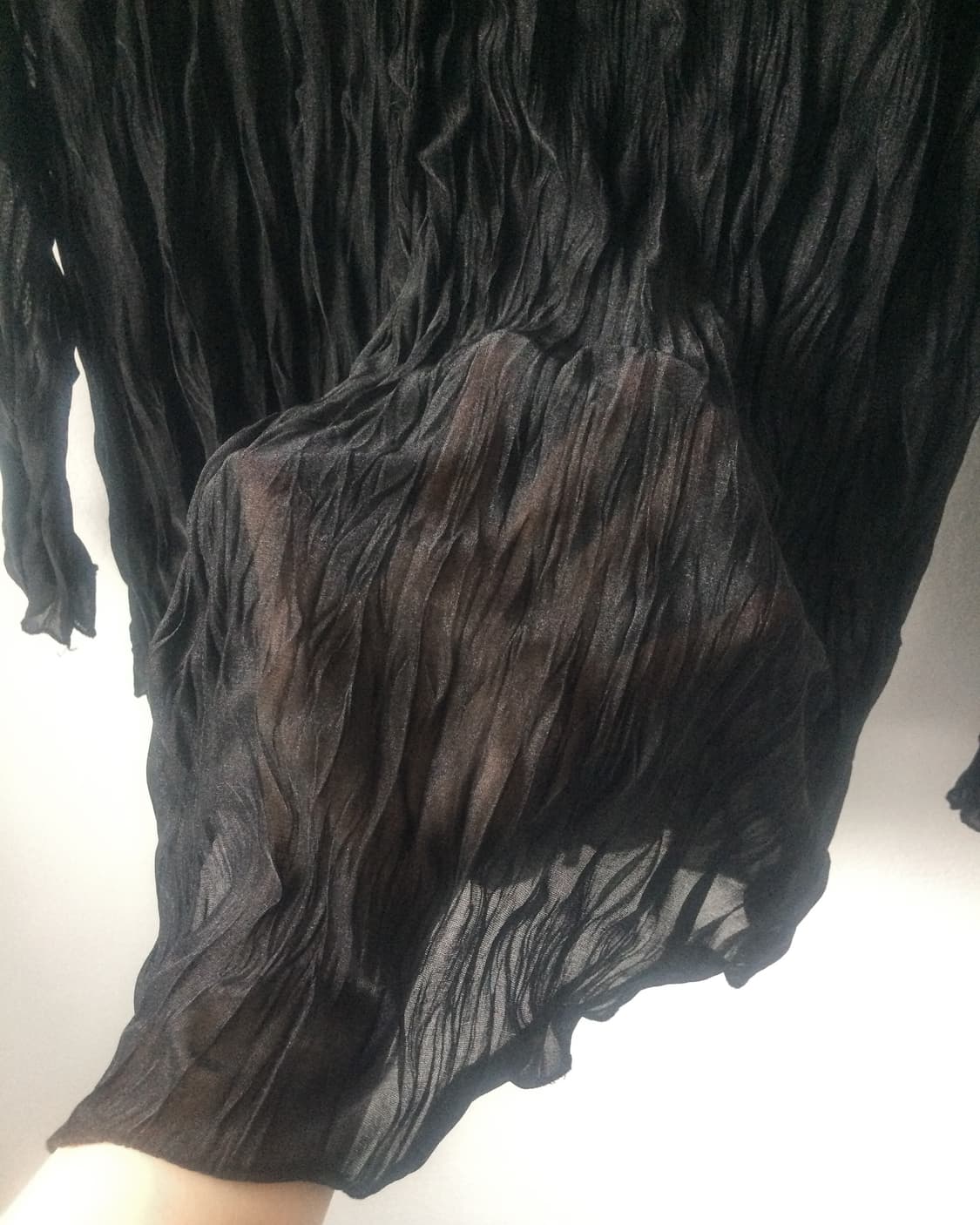 Pleats see through shirt 상품이미지5