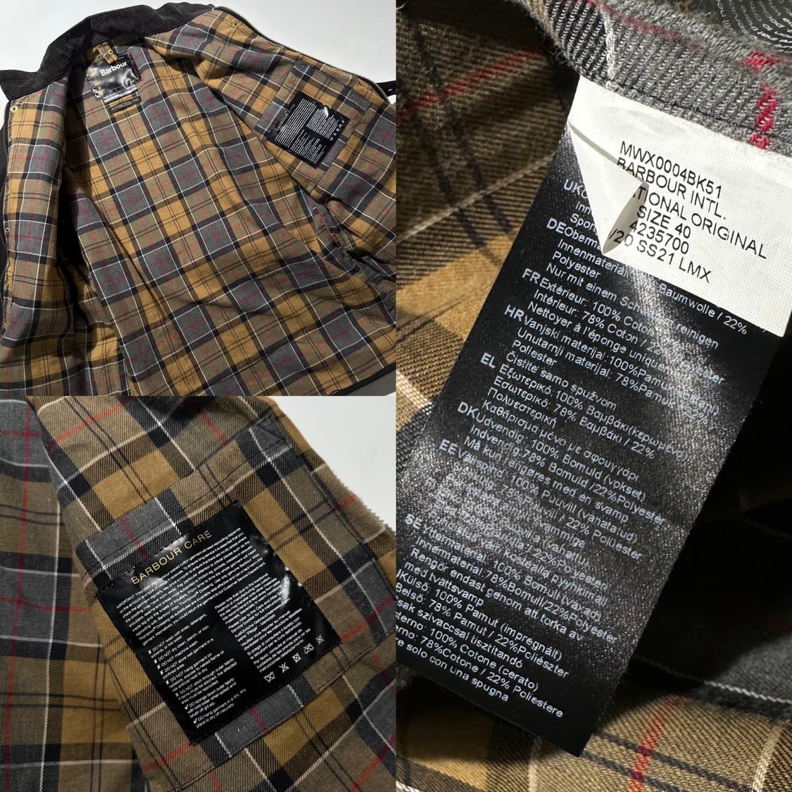 바버 인터내셔널 A7 왁스 자켓 상품이미지9