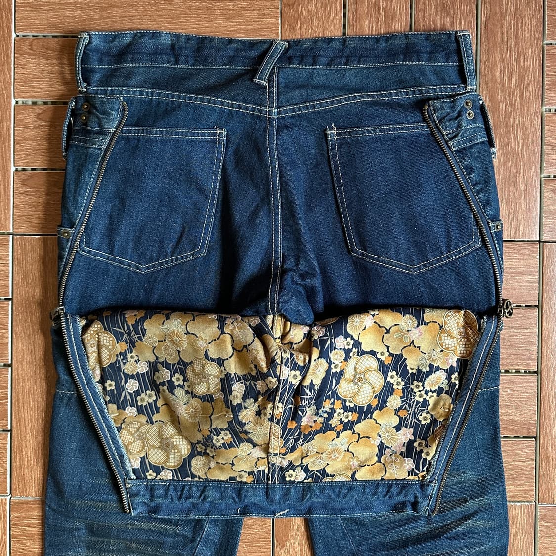 Ppfm double waisted layerd denim pants 상품이미지6