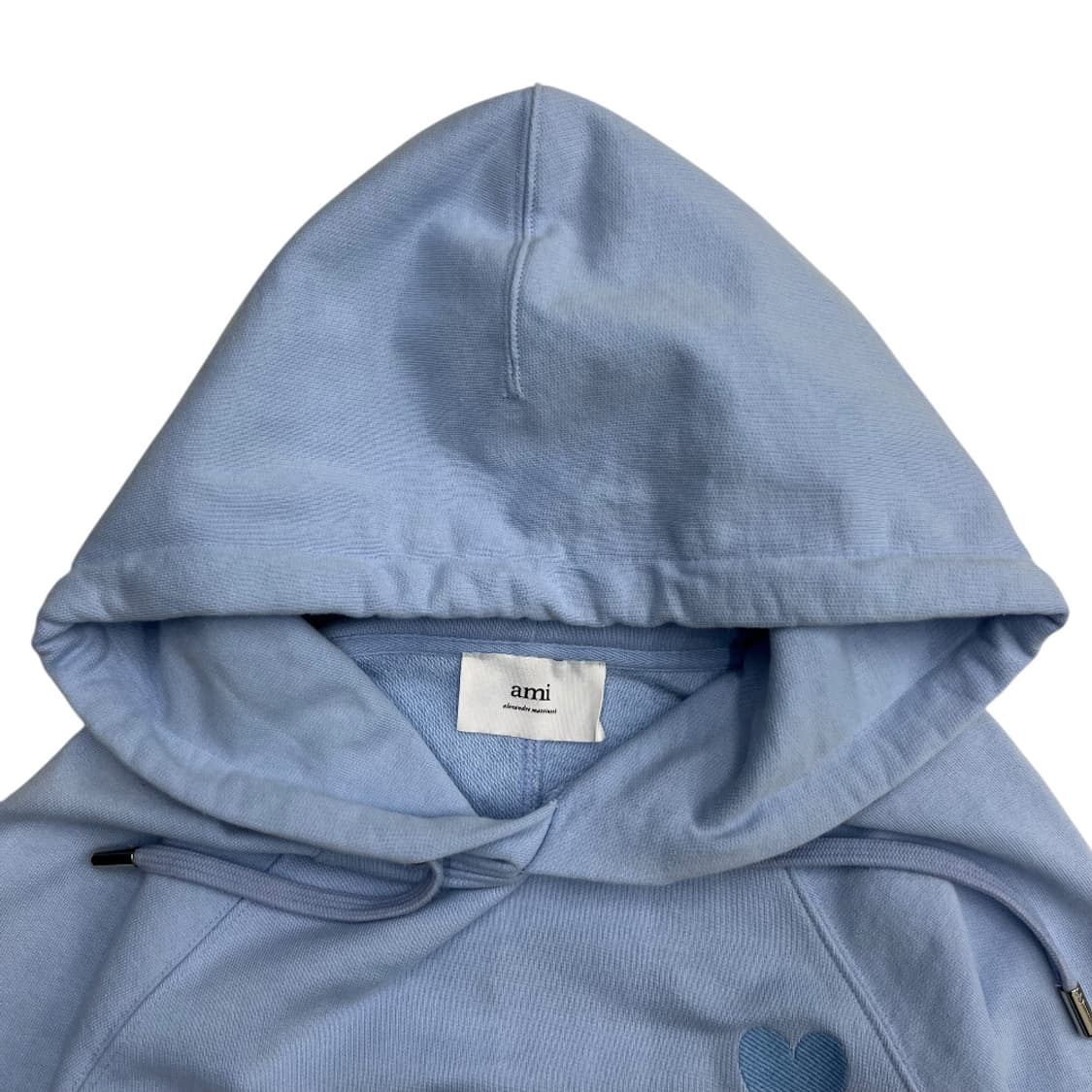 아미 베이비블루 하트로고 소라 후드 상품이미지5