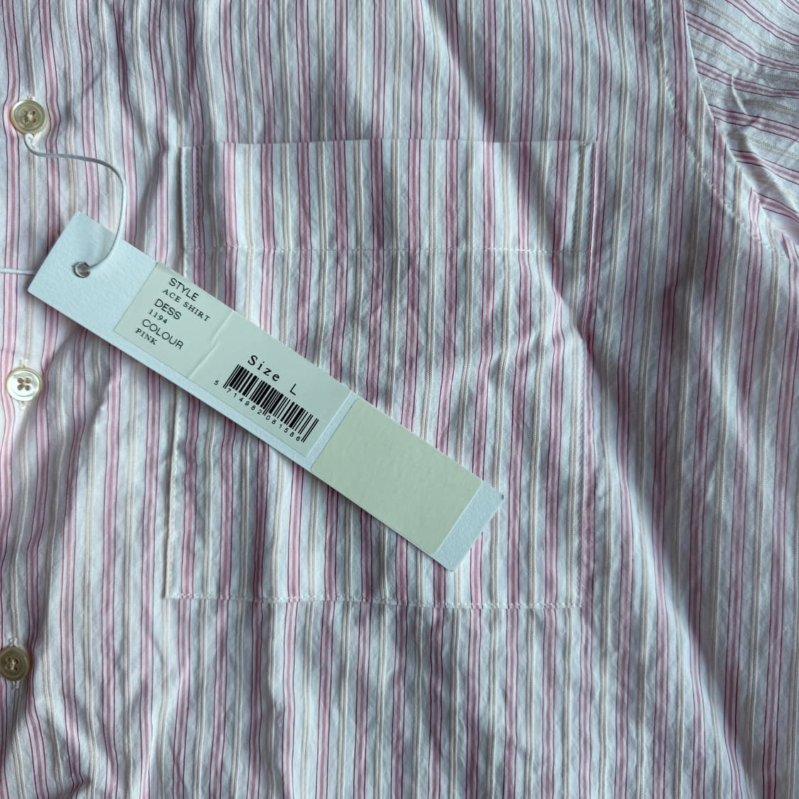 [L] sunflower 핑크 핀스트라이프 셔츠 상품이미지3