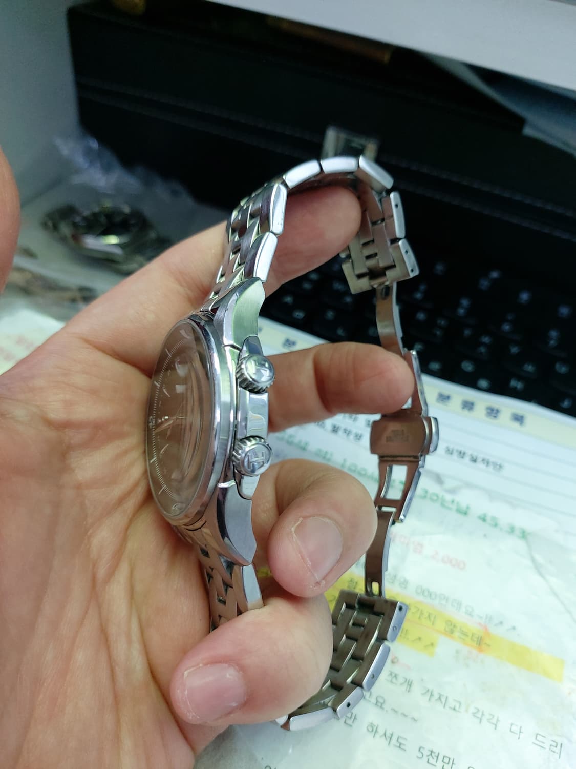 해밀턴 GMT 오토매틱 메탈 시계 상품이미지2