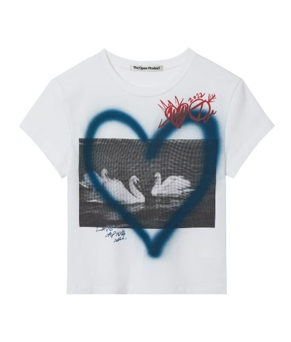 THEOPEN PRODUCT 더오픈프로덕트 love baby 크롭티 상품이미지1