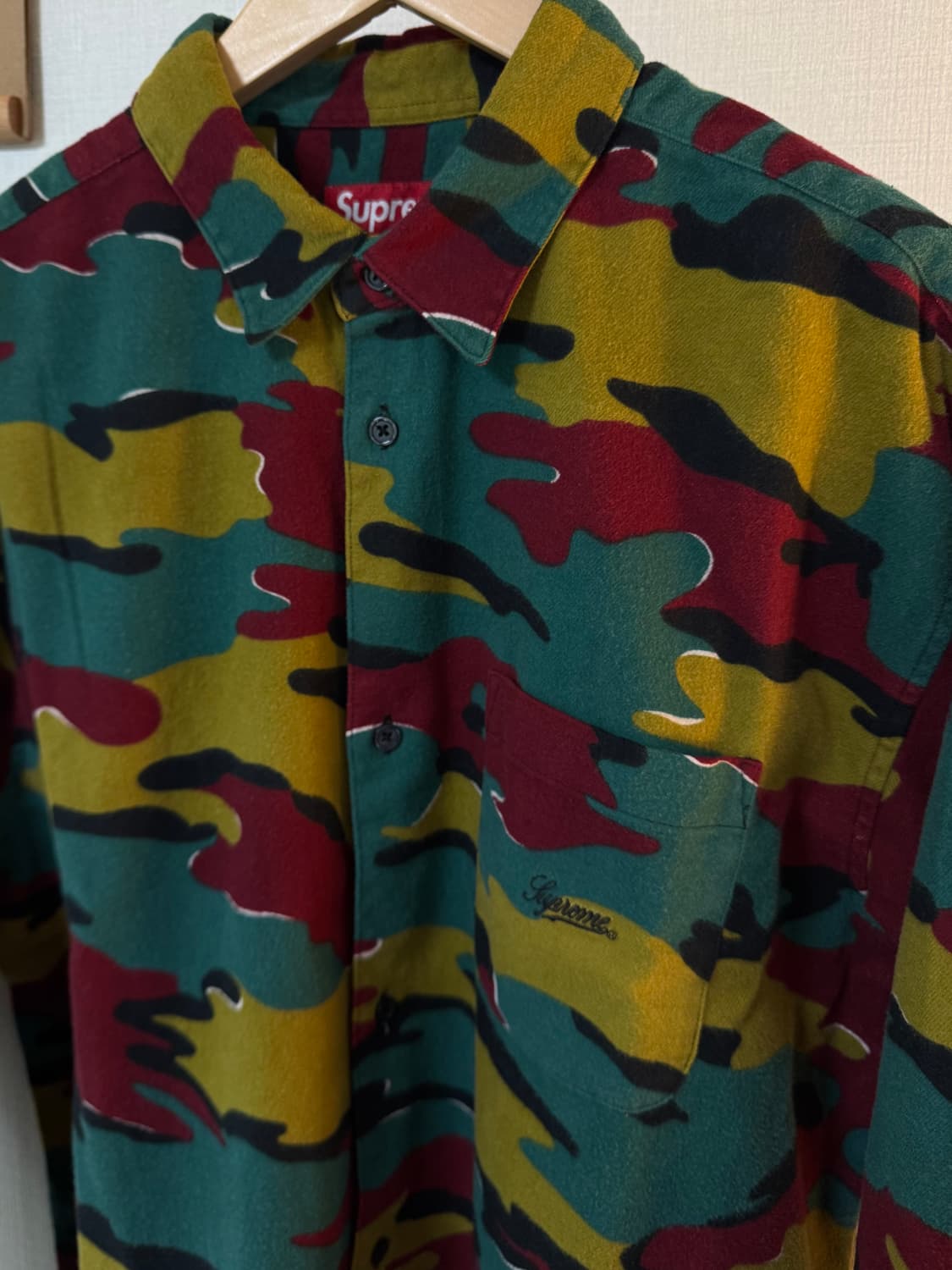 [L]슈프림 플란넬 셔츠 카모 - 23FW 상품이미지3