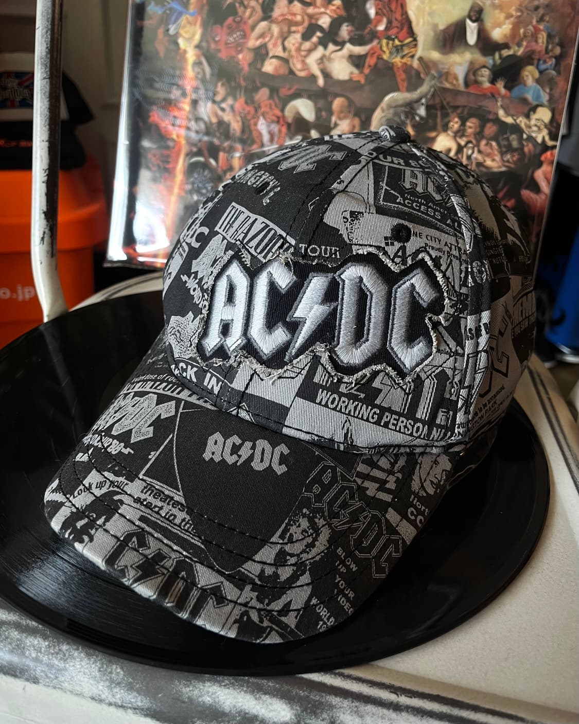 2000s AC/DC Official Collage Print Cap 상품이미지5